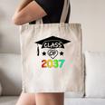 Pre-K -12th Grade Hand Prints Space Graduation Class Of 2037 Canvas Tote Bag