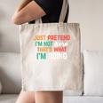 Pretend I Am Not Here That's What I'm Doing Introvert Canvas Tote Bag