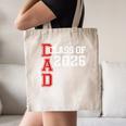 Proud Dad Of A 2026 Graduate Grad Senior Father Graduation Canvas Tote Bag