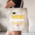 Proud Mom Of A Class Of 2026 Graduate Senior Gold Graduation Canvas Tote Bag