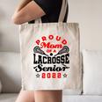 Proud Mom Of a Lacrosse Senior 2022 Graduation Canvas Tote Bag