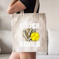 Proud Sister Of A 2026 Senior Softball Graduation Leopard Canvas Tote Bag