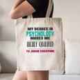Qualified Psychologist PhD PsyD Shirt Graduation Canvas Tote Bag