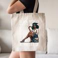 Queen Masters Degree Graduation Educated Melanin Grad Canvas Tote Bag