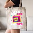 Rad Just Like The 90s 90s Aesthetic Nostalgia 1990s Retro Canvas Tote Bag Rad Just Like The 90s 90s Aesthetic Nostalgia 1990s Retro Canvas Tote Bag