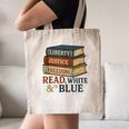 Read Blue Liberty Books July 4th Independence Canvas Tote Bag