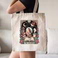 The Reader Tarot Card Shirt Bird Book Lover Bookworm Canvas Tote Bag