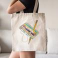 Retro Cassette And Pencil 80s 90s Nostalgia Music Lover Canvas Tote Bag