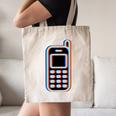 Retro Cell Vintage Mobile Phone 90s Nostalgia Vaporwave Fun Canvas Tote Bag
