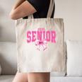 Retro Senior 2026 Class Of 2026 Coquette Pink Bow Graduation Canvas Tote Bag