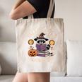 Salem Witch Book Club Bookish Halloween Raccoon Witchcraft Canvas Tote Bag
