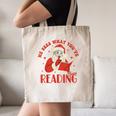 He Sees What You'Ve Been Reading Santa Book Canvas Tote Bag