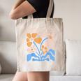 Senior 2026 Retro Groovy Flowers Graduation Canvas Tote Bag