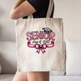 Senior Class Of 2027 Coquette Pink Bow Graduation 2027 Women Canvas Tote Bag
