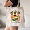 Senior Mom Class Of 2026 Daisy Flower Retro Graduation Canvas Tote Bag