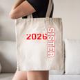 Senior Sister Class Of 2026 Proud Big Sis Graduation Family Canvas Tote Bag