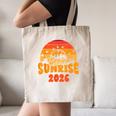 Senior Sunrise Class Of 2026 Graduation Proud Graduate Retro Canvas Tote Bag