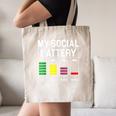 My Social Battery Introverted Low Energy Antisocial Canvas Tote Bag My Social Battery Introverted Low Energy Antisocial Canvas Tote Bag