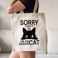 Sorry I Can't Go I'm An Indoor Cat Introvert Cats Canvas Tote Bag Sorry I Can't Go I'm An Indoor Cat Introvert Cats Canvas Tote Bag