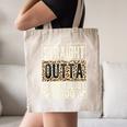 Straight Outta Cosmetology School Leopard Graduation Canvas Tote Bag