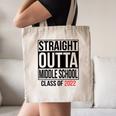 Straight Outta Middle School Graduation Shirt Class Of 2022 Canvas Tote Bag