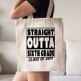 Straight Outta Sixth Grade Class Of 2019 Graduation Canvas Tote Bag