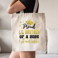 Super Proud Little Brother 2025 Graduate Graduation Family Canvas Tote Bag