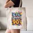 I Survived The 90s – Cute Retro Cartoon Nostalgia Canvas Tote Bag I Survived The 90s – Cute Retro Cartoon Nostalgia Canvas Tote Bag