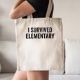 I Survived Elementary Graduation School Student Canvas Tote Bag