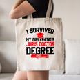 I Survived My Girlfriend's Juris Doctor Degree Graduation Canvas Tote Bag