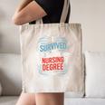 I Survived My Sister'S Nursing Degree Sis Nurse Graduation Canvas Tote Bag