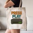 VHS Cassette Retro Analog Nostalgia Theme Canvas Tote Bag