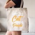 Wears Loves Cats Avoids People I Introvert Canvas Tote Bag