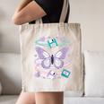 Y2K Butterfly Floppy Disk Art Digital Nostalgia Canvas Tote Bag
