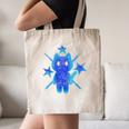 Yk2 Grunge Earthy Blue Cat With Stars Tomboy 90s Nostalgia Premium Tri-Blend Canvas Tote Bag