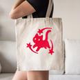 Yk2 Grunge Scary Cat With Shooting Stars 90s Nostalgia Canvas Tote Bag