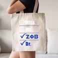 Zeta Phi Beta Doctor Graduation Zeta Phi Beta HBCU Doctor Canvas Tote Bag