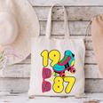 1987 Retro Raised In The 80s Old School Nostalgia Vibes Canvas Tote Bag 1987 Retro Raised In The 80s Old School Nostalgia Vibes Canvas Tote Bag