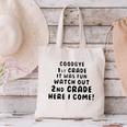 1st First Grade Graduation Tshirt Moving On To 2nd Grade Canvas Tote Bag