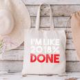 2018 Percent Done Senior Graduation Shirt Canvas Tote Bag