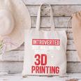 3D Printer Introvert 3D Printing Canvas Tote Bag