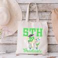 5th Grade Graduate Dinosaur Dab Graduation School Canvas Tote Bag