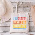 5th Grade Level Complete Shirt Graduation Last Day Of School Canvas Tote Bag