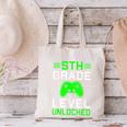 5th Grade Level Unlocked Back To School Gamer Graduation Canvas Tote Bag