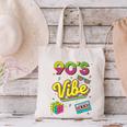 90s Nostalgia Retro Apparel 90'S Vibe Retro Canvas Tote Bag