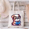 Adorable Book Lover Bulldog With Reading Glasses Cute Raglan Baseball Tee Canvas Tote Bag Adorable Book Lover Bulldog With Reading Glasses Cute Raglan Baseball Tee Canvas Tote Bag