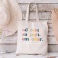 Advocate Support Empower Cute Social Worker Graduation MSW Canvas Tote Bag