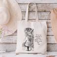 Alice Adventures Wonderland Vintage Book Quote Lewis Carrol Canvas Tote Bag