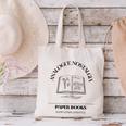 Analogue Nostalgia Paper Books Book Graphic Canvas Tote Bag