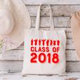 & Red Class Of 2018 Senior GraduationShirt Canvas Tote Bag